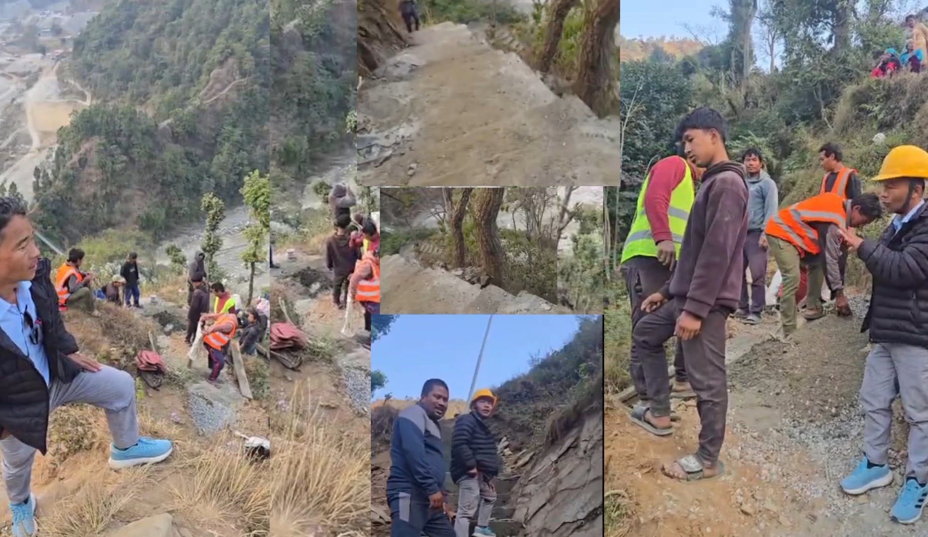 झोलुङ्गे पुलदेखि बुढीदेवी मन्दिरसम्म सिँढी बाटो निर्माण सुरु